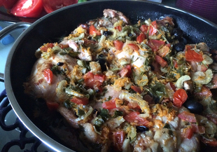 Кролик с овощами