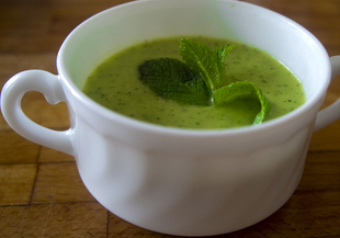 Постный суп пюре из цукини