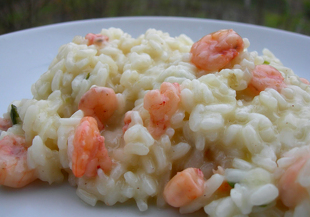 Ризотто с креветками