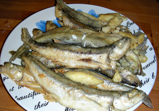 Жареная корюшка