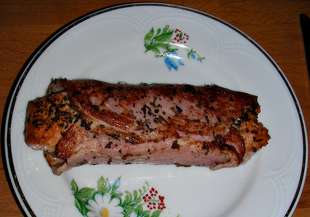 Семга с ветчиной