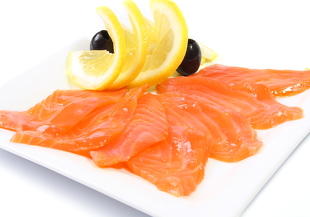 Слабосоленая семга